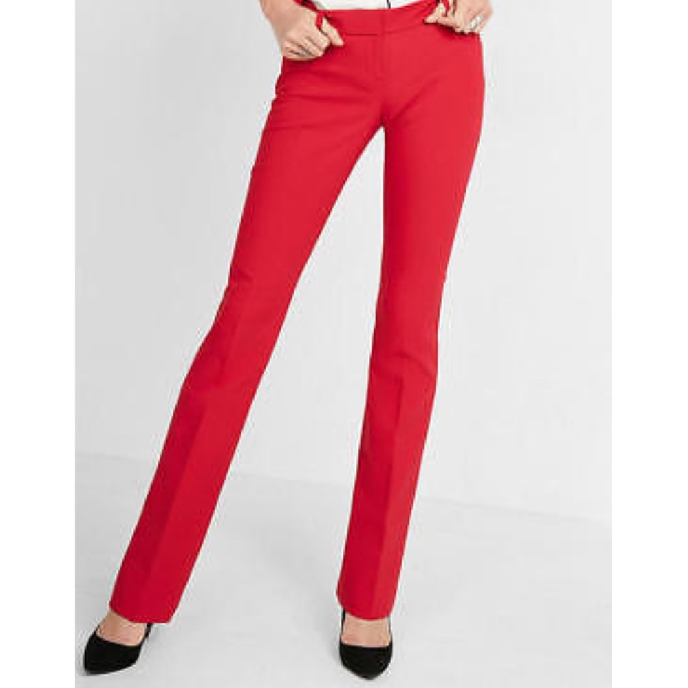 Women's Express Editor Cherry Red Pants SIZE (00)